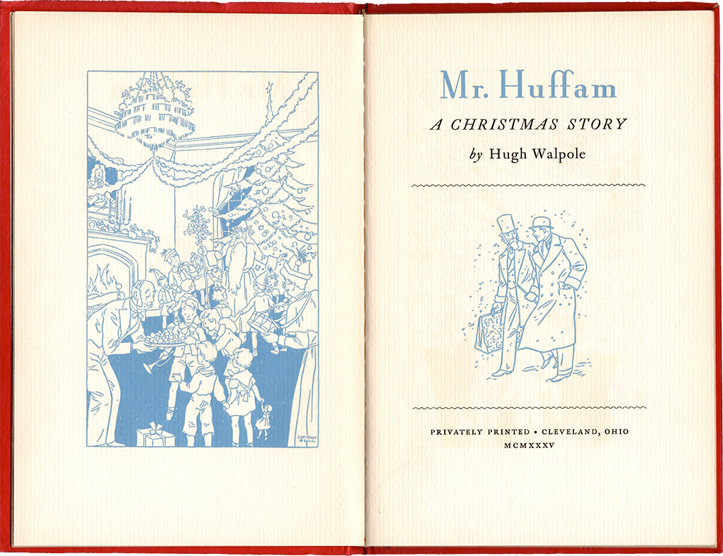 Hugh Walpole Mr Huffam A Christmas Story 1935 Corydon Bell