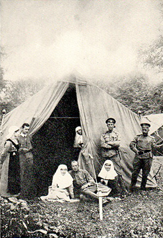 Hugh Walpole with Red Cross in Galicia