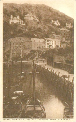 The Cobbles, the cottage where Hugh Walpole lived in Polperro.